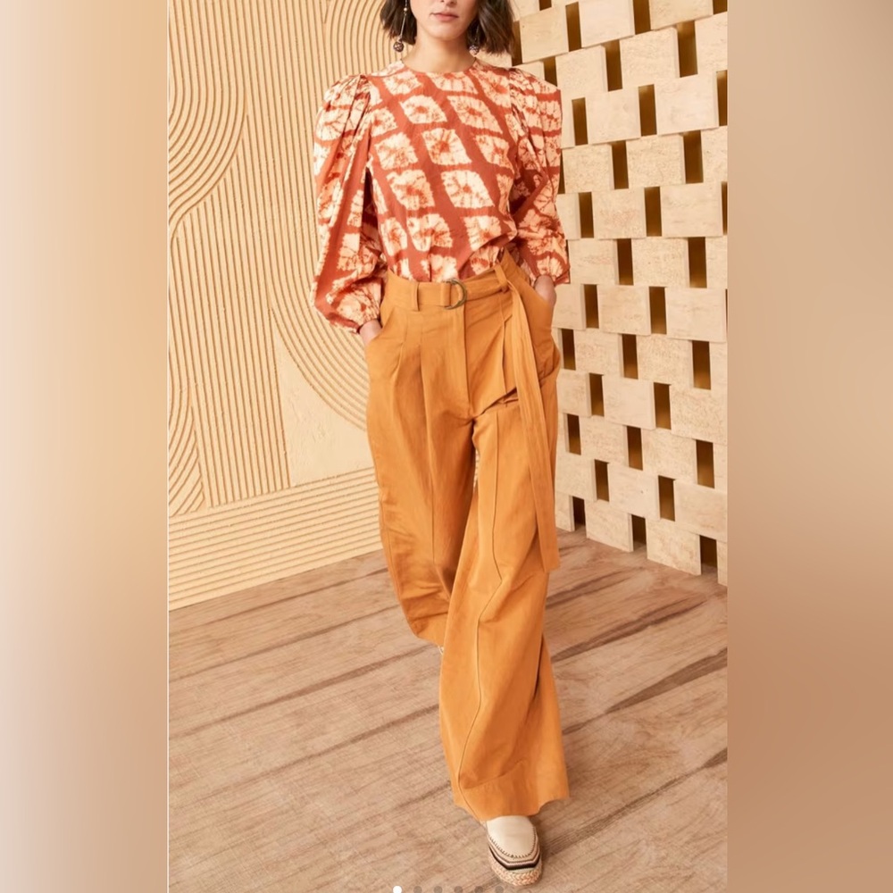 Beautiful pants, I bought bigger size, which is too lose for me.
